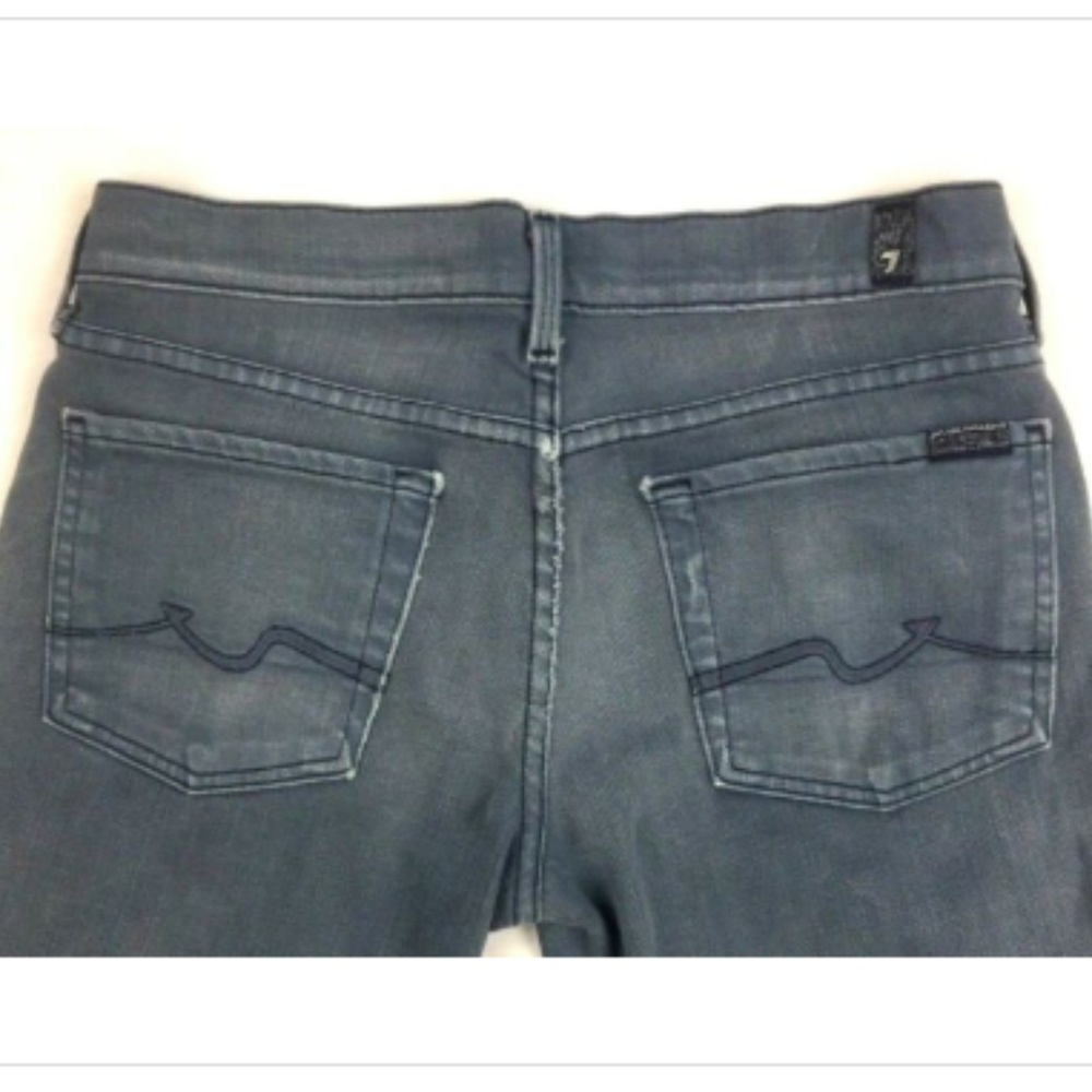 7 For All Mankind Low Rise Ginger Grey Peru Wash